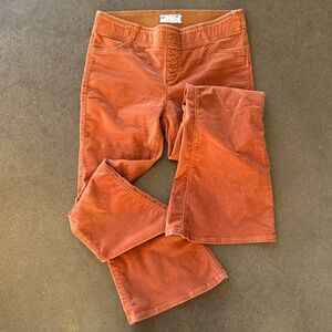 Free People Rust Corduroy Flare pants